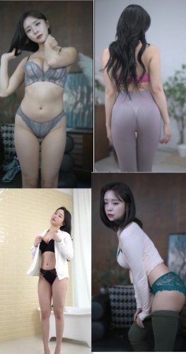 【韩国换衣】小姐姐性感瑜伽裤换衣服